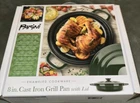 Parini Iron Grill Pan 8 With Lid-green-enameled Cookware Heavy Duty New Box. Price: $39.50.