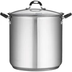 Tramontina 22 Quart Stainless Steel Covered Stock Pot New. Price: $64.88.