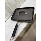 Kitchen Essentials Calphalon 11" Square Grill Pan With Heavy Press Set Used. Price: $38.00.