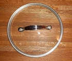 Cuisinart Replacement Glass Pot Pan Skillet Lid 7" Inside 7.5" Outside Used. Price: $14.95.
