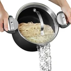 Ceramic Pasta Pot 5QT Nonstick Strainer Lid Twist Lock Handles New. Price: $45.48.