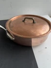 Mauviel M'heritage Stamped M150C 9.5 Inch 3.2QT Saute Pan W/ Lid Copper Vintage Used. Price: $175.00.