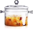 Glass Saucepan With Cover, 1.5L/50 Fl Heat-resistant 1500ML/50OZ, Clear New. Price: $56.17.