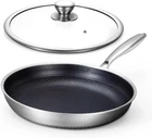Hybrid 12" Frying Pan Non Stick With Lid, Stainless Steel Skillets Chef Cookware New. Price: $62.99.
