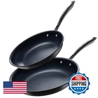 Guy Fieri's Flavortown Fieris Laser Titanium 2 Pcs Fry Pan Set New. Price: $64.54.