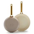 Greenpan Reserve Collection Ceramic Nonstick Frypans 10 & 12 Taupe Pack New. Price: $54.99.