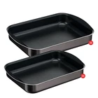 2 Tefal Xl Intense Rectangular Oven Tray Set Non Stick Coated France 30,35 Cm New. Price: $144.99.