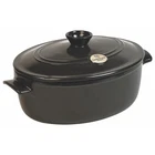 Emile Henry Flame 6.3 Quart Oval Stewpot Dutch Oven, Charcoal New. Price: $194.48.