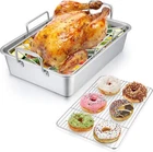 Roasting Pan With Rack, P&p Chef Inch 14" Sliver New. Price: $55.44.