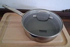 Thomas Rosenthal Group T210S Frying Pan Pot With Strainer Lid 10" Used. Price: $30.00.