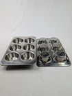 Revere Ware (2)-2516 Cupcake/muffin Pans Stainless 1991 Very Clean & Shiny Used. Price: $79.99.