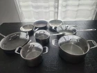 Emeril All Clad Copper Core 13PIECE Cookware Set Pots Pans & Lids 2 5 6 Quarts Used. Price: $450.00.