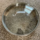 Calphalon 10 Od 9.5 Glass Stainless Steel Strainer Pot Replacement Lid Nice Used. Price: $15.00.