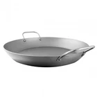 Mauviel M'steel Black Carbon Paella Pan With Iron Handles, 14.2-IN New. Price: $180.00.