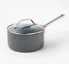 3QT Nonstick Ceramic Coated Aluminum Sauce Pan Dark Gray - Figmint Brand New. Price: $24.99.