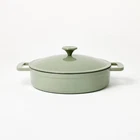 Figmint Enamel Cast Iron Braiser 500 Degree 3.5QT Sage Green New. Price: $35.99.