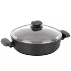 Korkmaz Ornella Aluminum 3.5L Non-stick Low Casserole Dish With Lid, Non-scratch New. Price: $52.99.