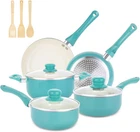 Melenta Pots And Pans Nonstick, 11PCS Kitchen Cookware Sets Induction New. Price: $77.61.