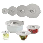 4PC Universal Silicone Lids For Pots And Pans, Heat Safe, Reusable Suction Se... New. Price: $22.19.