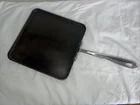 All-clad Griddle Pan 11" Square Skillet Flat Non Stick Hard Anodized Metalcraft Used. Price: $20.00.