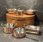 Gibson Home Rembrandt Copper Plated, Stainless Steel, Mini Pans *price Each* Used. Price: $15.00.