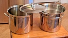 0614 Cuisinart 12 Qt Stockpot 7664-26 & Cover Strainer, Vg Used Cond Kf. Price: $39.95.