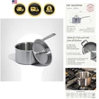 Cookware - 2 Quart Stainless Steel Saucepan With Lid 5 Ply Clad S... New. Price: $273.25.
