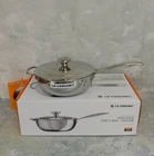 Creuset Stainless Steel Nonstick Saucier Pan With Lid, 3.5 Quart *new*. Price: $269.95.