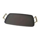 Smithey Ironware 18" Seasoned Cast Double Burner Griddle Read Open. Price: $219.95.