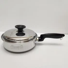 Permanent MC2000 5-PLY Stainless Sauce Pan Steam Control Lid Made Usa Used. Price: $29.00.