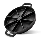 Modern Innovations Classic Cast Iron Wedge Pan, Non-stick Cornbread Skillet With New. Price: $39.99.
