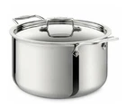 All-clad SD55508 Polished 5-PLY 8-QT Stock Pot W/lid (scratch) New. Price: $169.99.