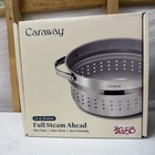Caraway 6.5 Qt Stainless Steel Large Steamer With Handles, CW-STM6-SLS New. Price: $39.99.