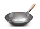 Craft Wok Flat Hand Hammered Carbon Steel Pow With Wooden A... Fast Usa Ship New. Price: $87.96.