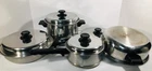 Lifetime Cookware T304 Stainless Steel Lot Of 8 Pcs Solar Cap Dome + Pans Lids Used. Price: $425.00.