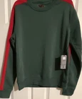 Royal Blue Fleece Crew Neck Pullover Men's Sweatshirt Green Red Logo Pockets New. Price: $15.00.