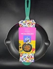 Tabitha Brown Cast Iron Fry Pan 12-IN With Teal/green Handle Oven Safe To 500 New. Price: $26.99.