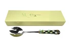 Mackenzie-childs Courtly Check Casserole Steel Fork Porcelain Handle New Box. Price: $60.00.