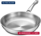 Vocvoi Stainless Steel Pan, 12 Inch Frying Pfoa & Ptfe Free, Non Toxic Skil New. Price: $37.48.