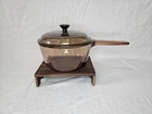 Vintage Visions Corningware Amber Glass Saucepan: 1.5 Liter, 1970S Cookware Used. Price: $23.44.