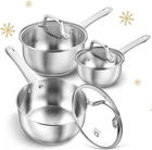 Koch Systeme Cs Stainless Steel Set, 1QT & 2QT 3QT Pan, Premium New. Price: $62.40.
