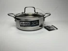 David Burke Geo Clad Cookware 3QT 8IN Nonstick Casserole Stock Pot With Lid Pan New. Price: $51.19.