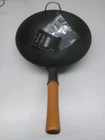 Yosukata 13.5" Carbon Steel Wok Pan Flat Bottom Heavy Duty For Stir Fry & Bbq New. Price: $70.00.