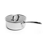 Lexi Home Sauce Pan Diamond Tri-ply 2.7QT Stainless Steel Nonstick Glass Lid New. Price: $69.58.