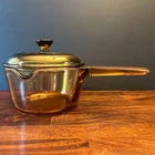 Vintage Corning Visions Amber 1L Glass Saucepan Pot W Lid Pour Spout Usa V-1-C Used. Price: $29.99.