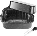 Large Roasting Pan With Lid & Rack - 21" Turkey Roaster For 25LB Birds. Price: $143.44.