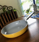 Caraway 8 Mini Fry Pan Marigold Yellow Ceramic Non Stick Toxic Guc Used. Price: $39.00.