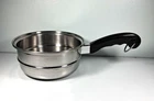 Saladmaster 2 Qt Stainless Steel 8" Steamer Insert Strainer Double Boiler Used. Price: $29.99.