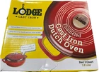 Lodge 3 Quart Red Enameled Cast Iron Dutch Oven - See Note New. Price: $89.95.