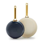 10 And 12 Inch Frying Pan Skillet Set Twilight Blue Nonstick Dishwasher Safe New. Price: $151.90.